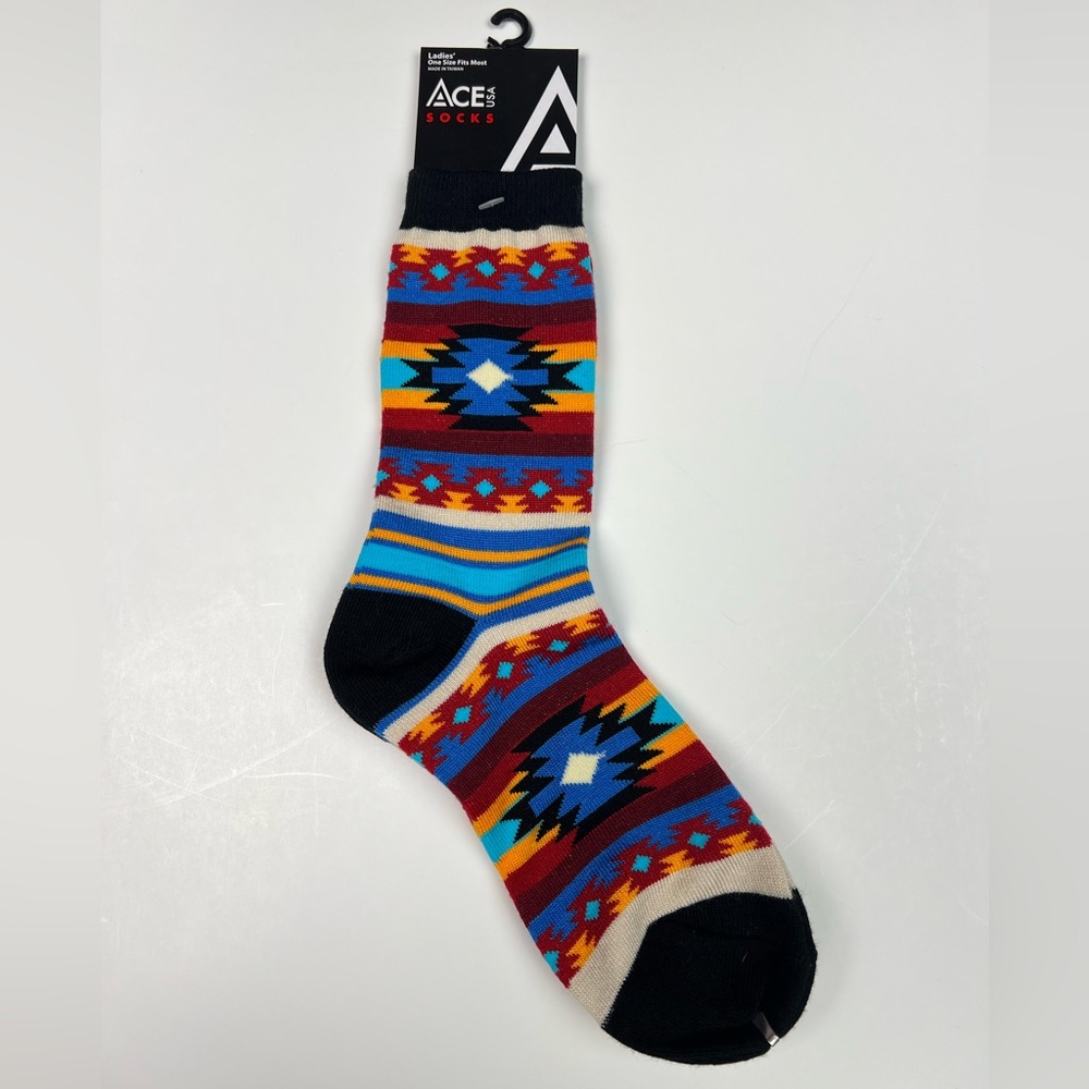 Ace USA Socks Native American Design Art Women's Socks Size One Size Fits Most